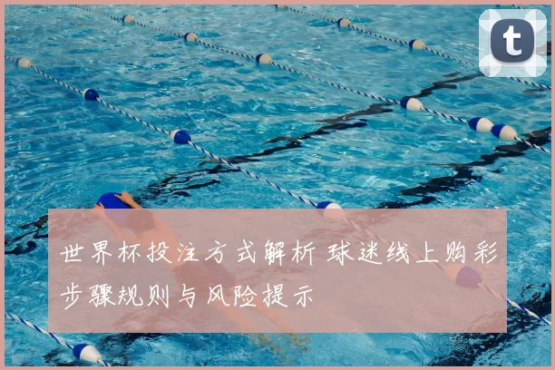 世界杯投注方式解析 球迷线上购彩步骤规则与风险提示