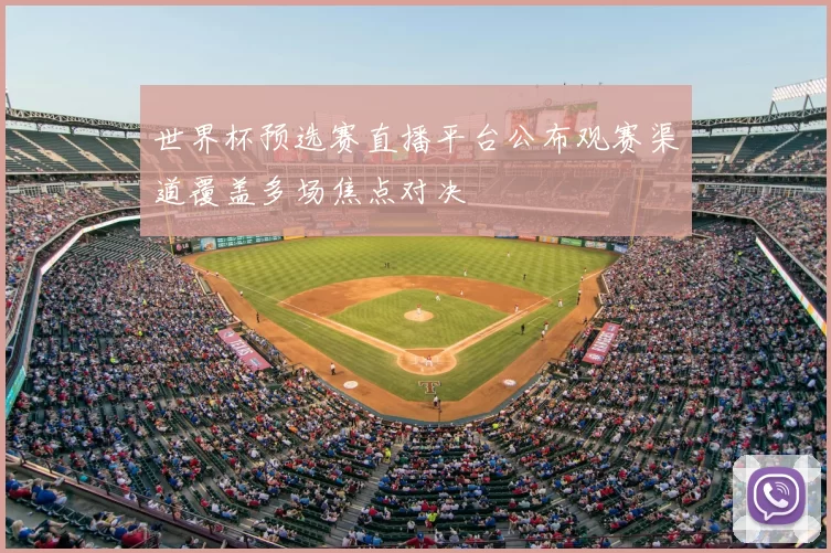 世界杯预选赛直播平台公布观赛渠道覆盖多场焦点对决